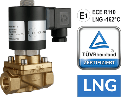 LNG Absperrmagnetventil für LKW/Busse mit KBA-Genehmigung